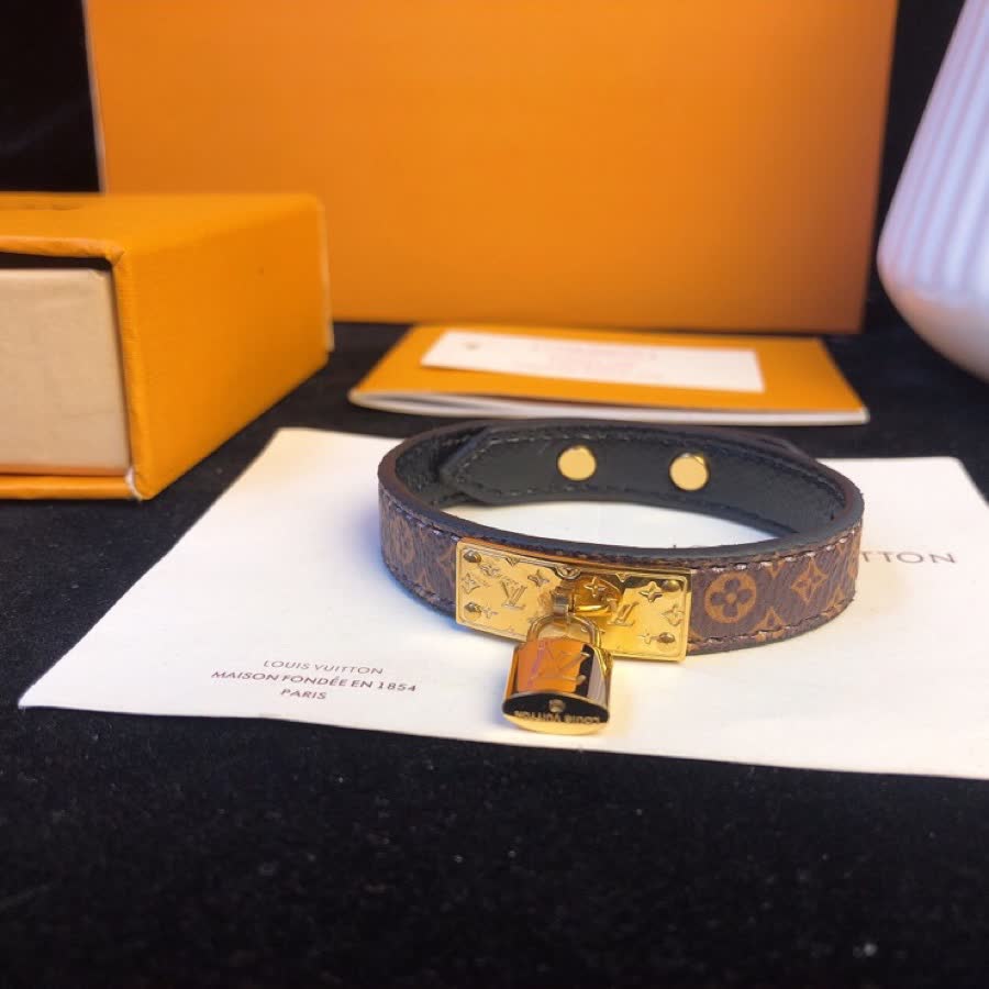 Louis Vuitton Monogram Lock Bracelet